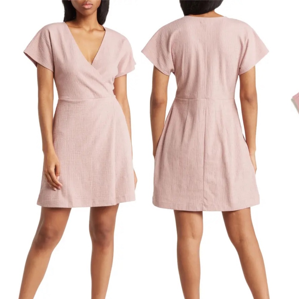 Madewell Blush Crossover Dress